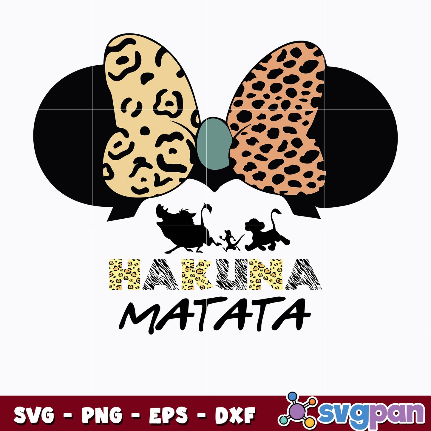 Minnie head hakuna matata svg