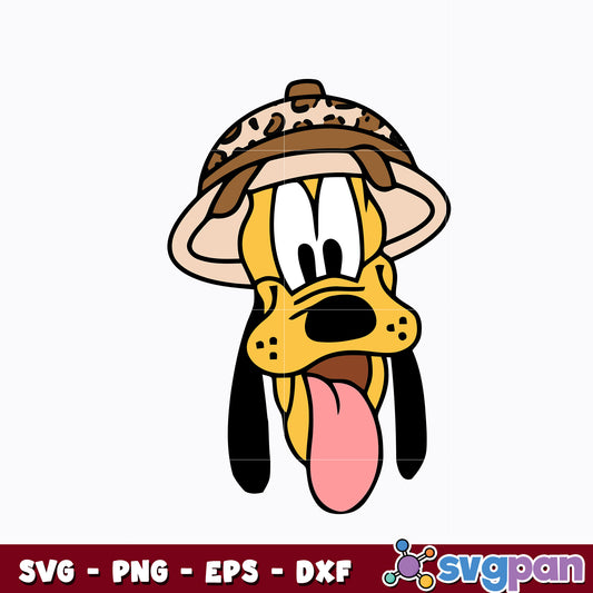 Dog pluto Safari Svg, Safari Trip Svg, Animal Park Svg 