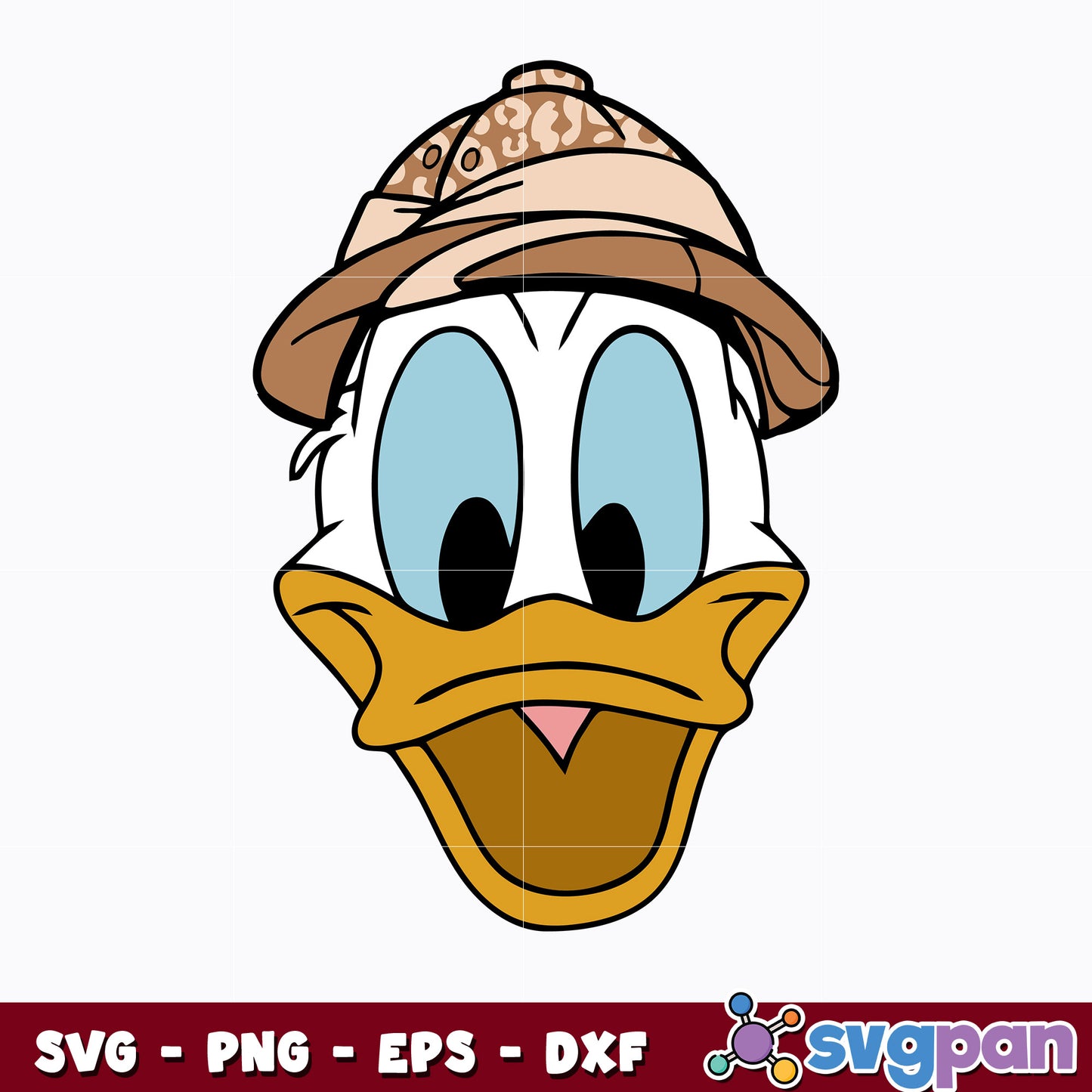 Donald Duck Safari Svg, Safari Trip Svg, Animal Park Svg