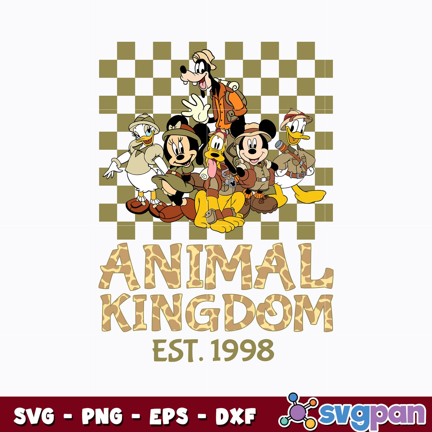 Mickey animal kingdom est 1998 svg