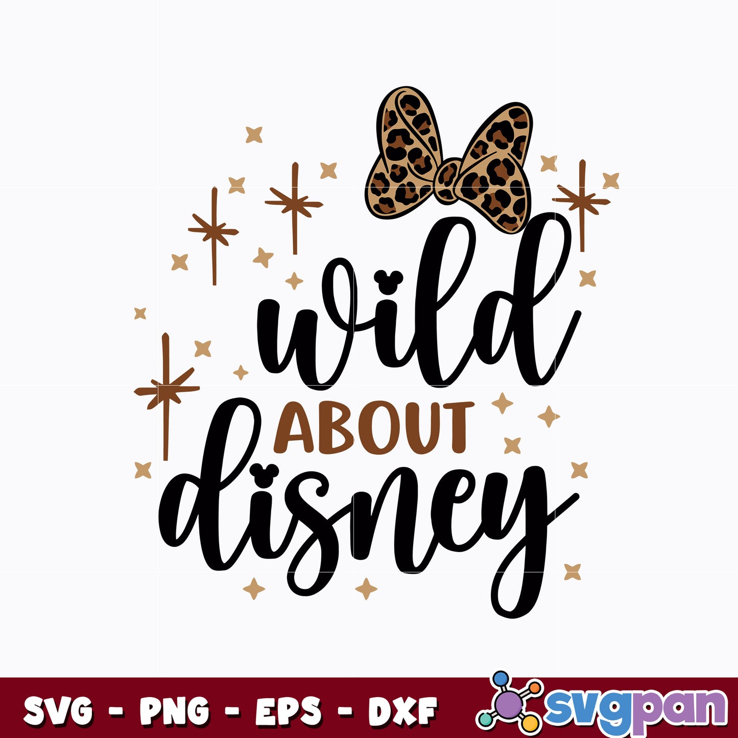 Minnie wild about disney svg