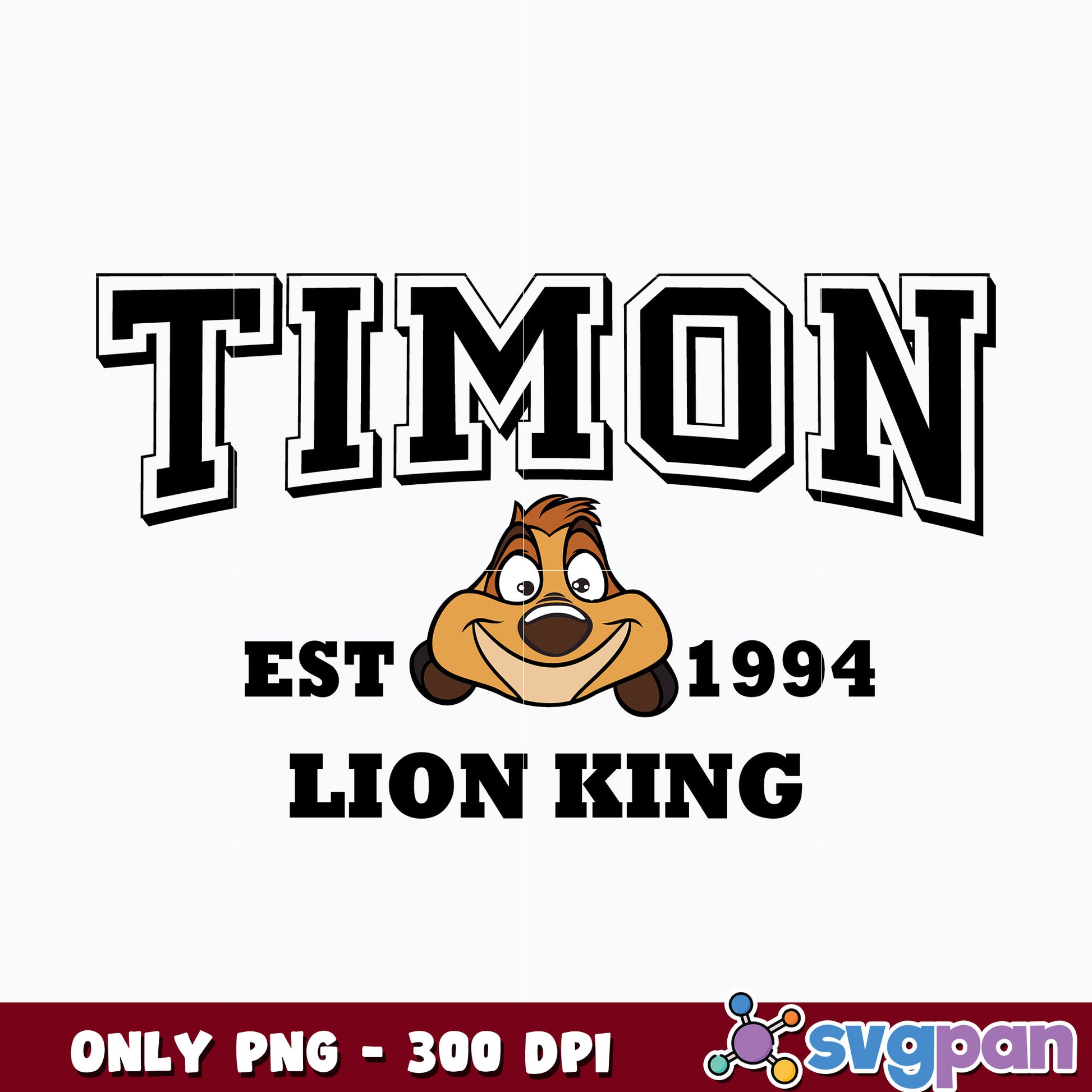 Timon est 1994 lion king png