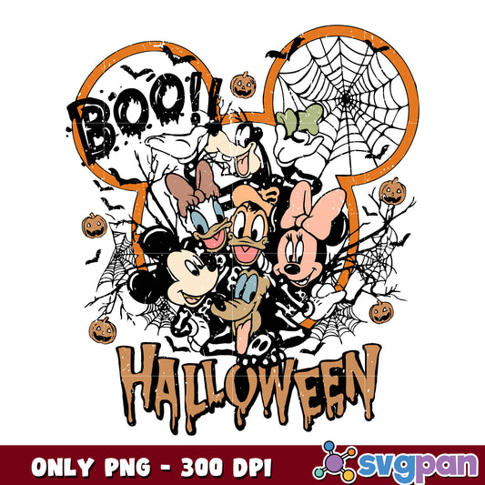 Mickey Minnie and friends Halloween png