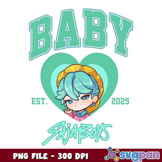 Baby chibi logo png, kpop artist png, kpop cartoon characters png