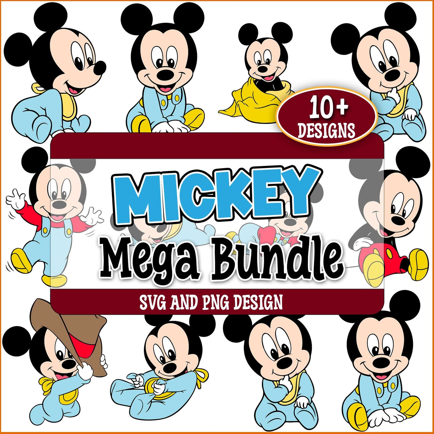 Babe mickey svg bundle