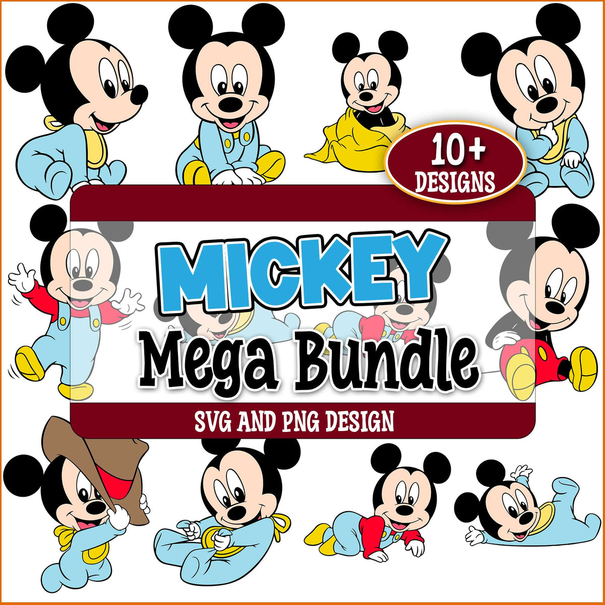Mickey Spring Svg Baby mickey svg bundle, mickey mouse club svg, mickey mouse cartoon sv ...
