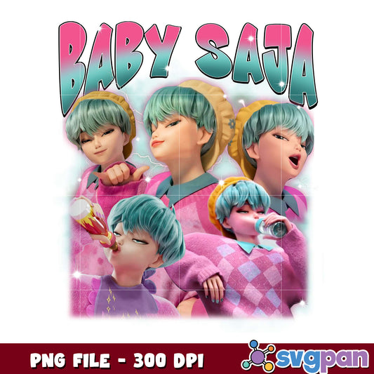 Baby saja boys member png, cute anime png, chibi baby png