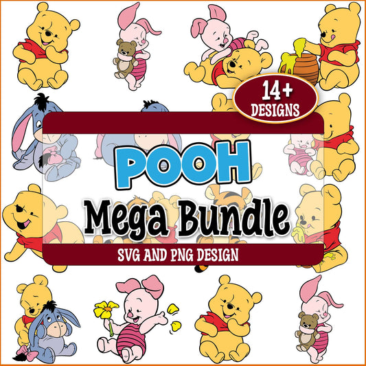 Baby winnie pooh svg bundle
