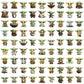 Baby yoda png bundle, baby yoda costume png, baby yoda toy png