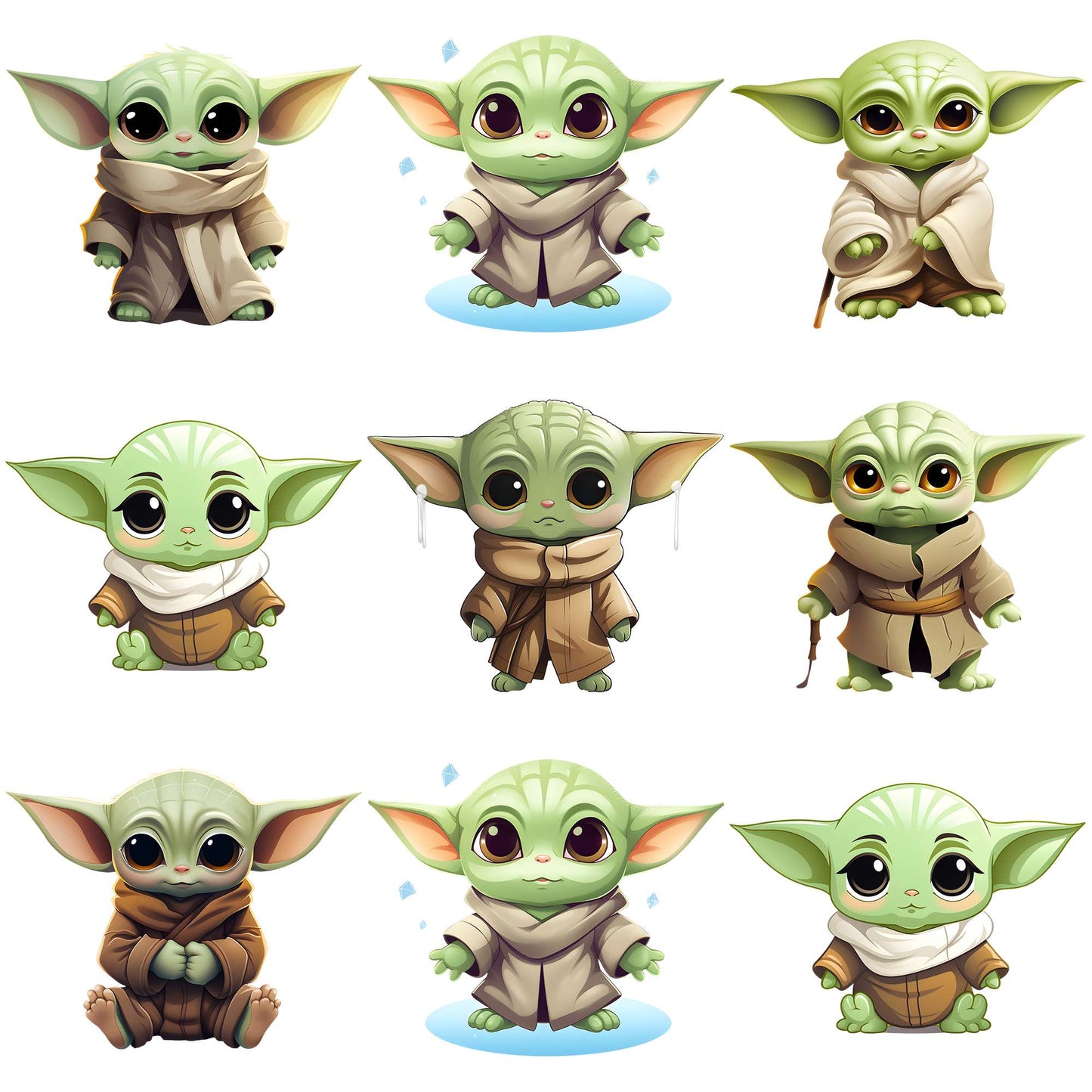 Baby yoda png bundle, baby yoda costume png, baby yoda toy png