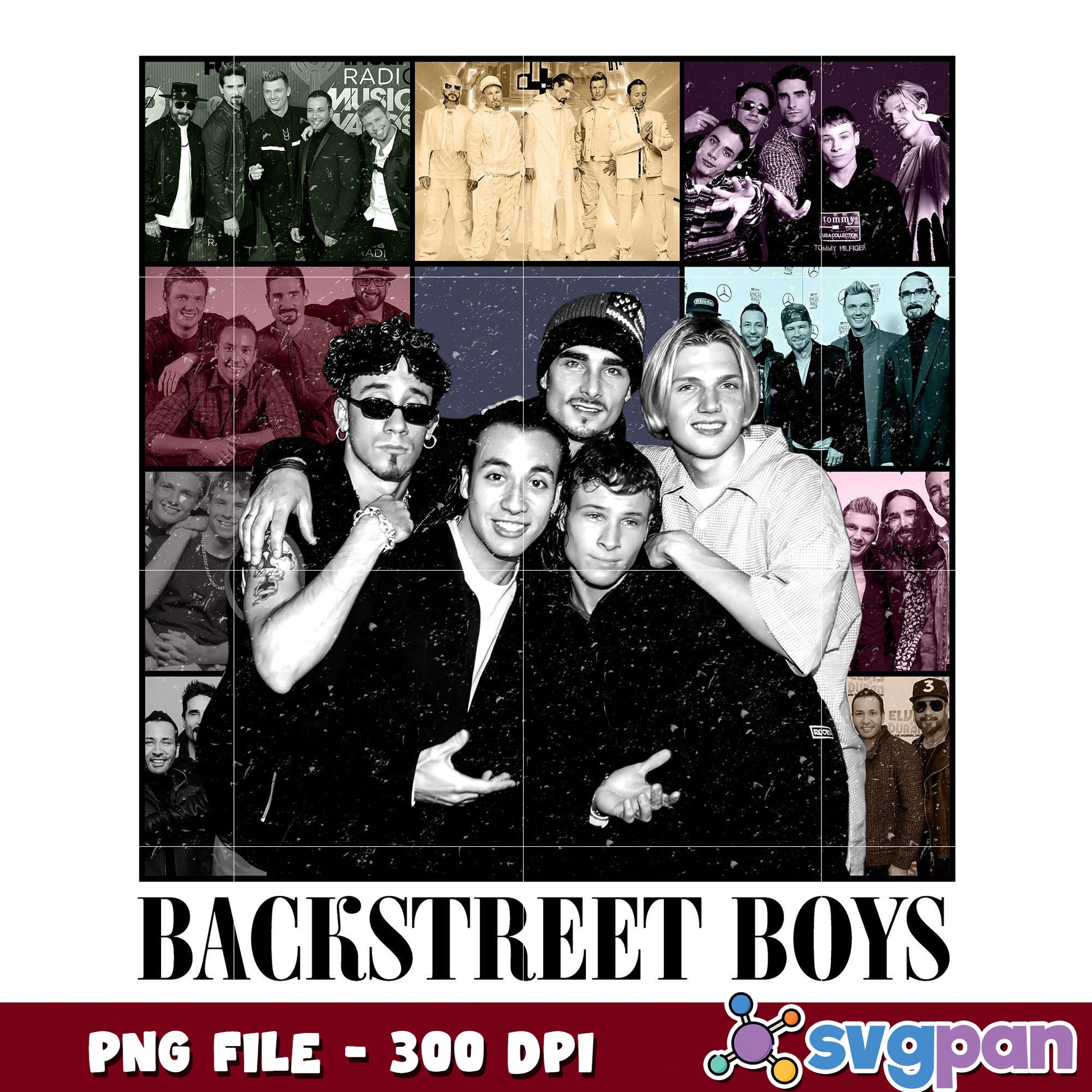 Backstreet boys black png, american band png, boy band png