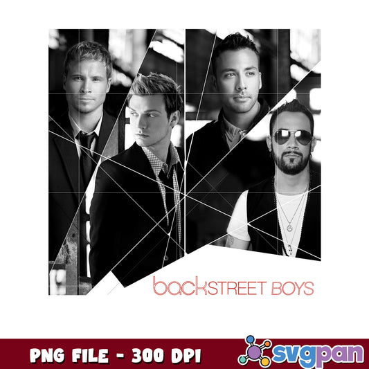 Backstreet boys design png, pop music png, american band 90s png
