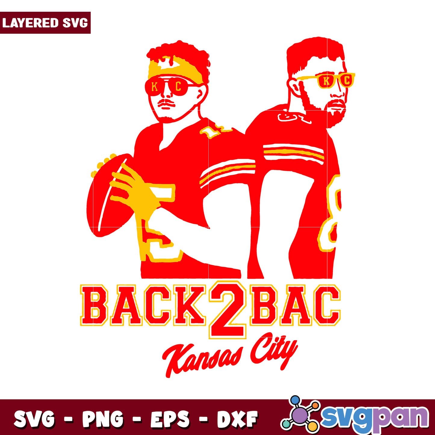 Back to Back Kansas City SVG Design, Ideal for Sports Fans