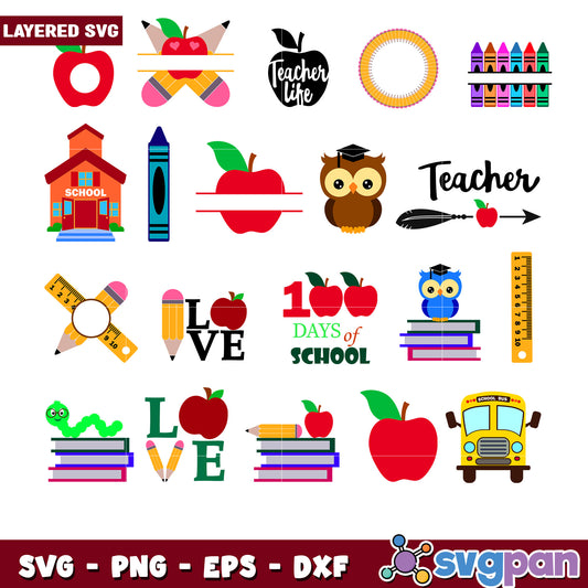 Back to School SVG Bundle