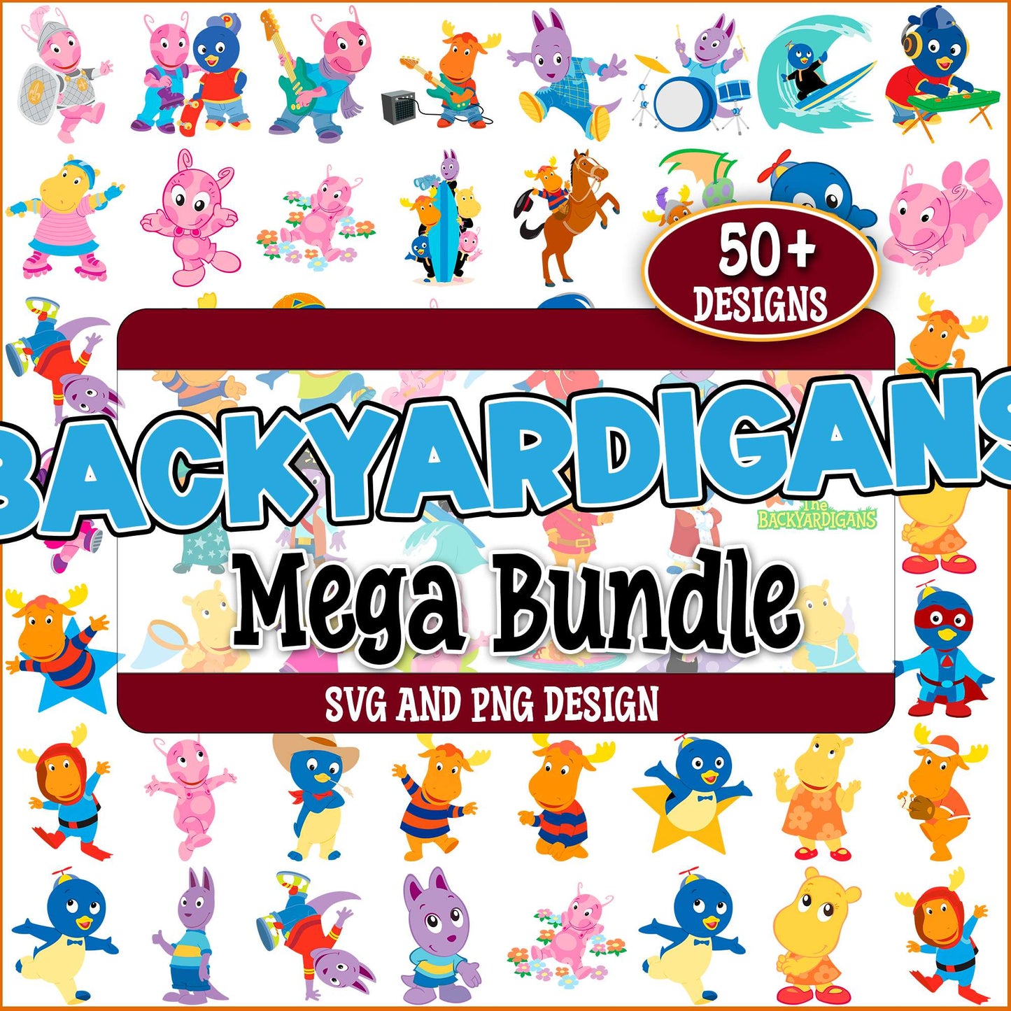 Backyardigans svg bundle
