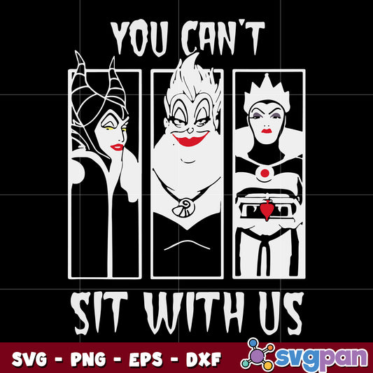 Bad Witch You Can't Sit With Us svg