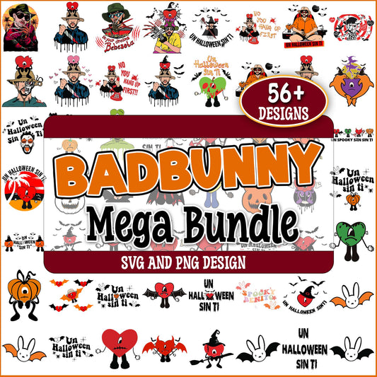 Bad bunny halloween svg bundle