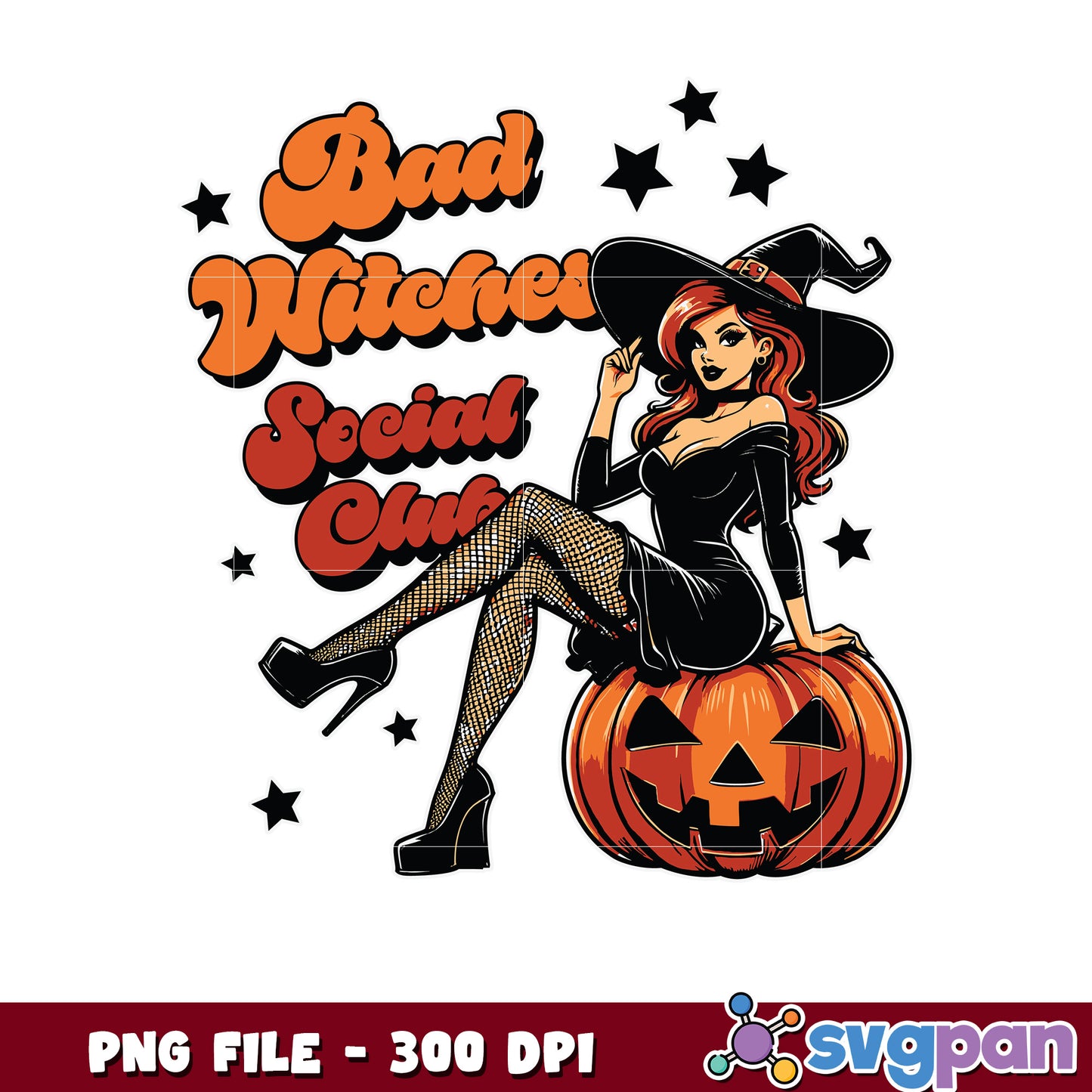 Bad witches social club png, scary characters png, halloween holiday png