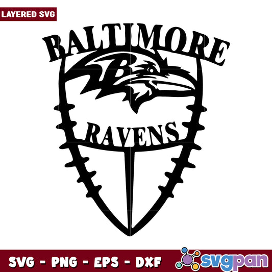 Baltimore Ravens logo SVG design, perfect for crafts and projects