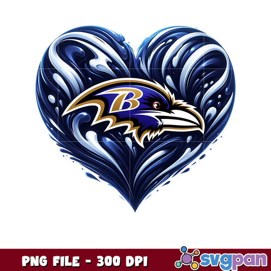 Baltimore ravens heart png, nfl reddit​ png, nfl network​ png