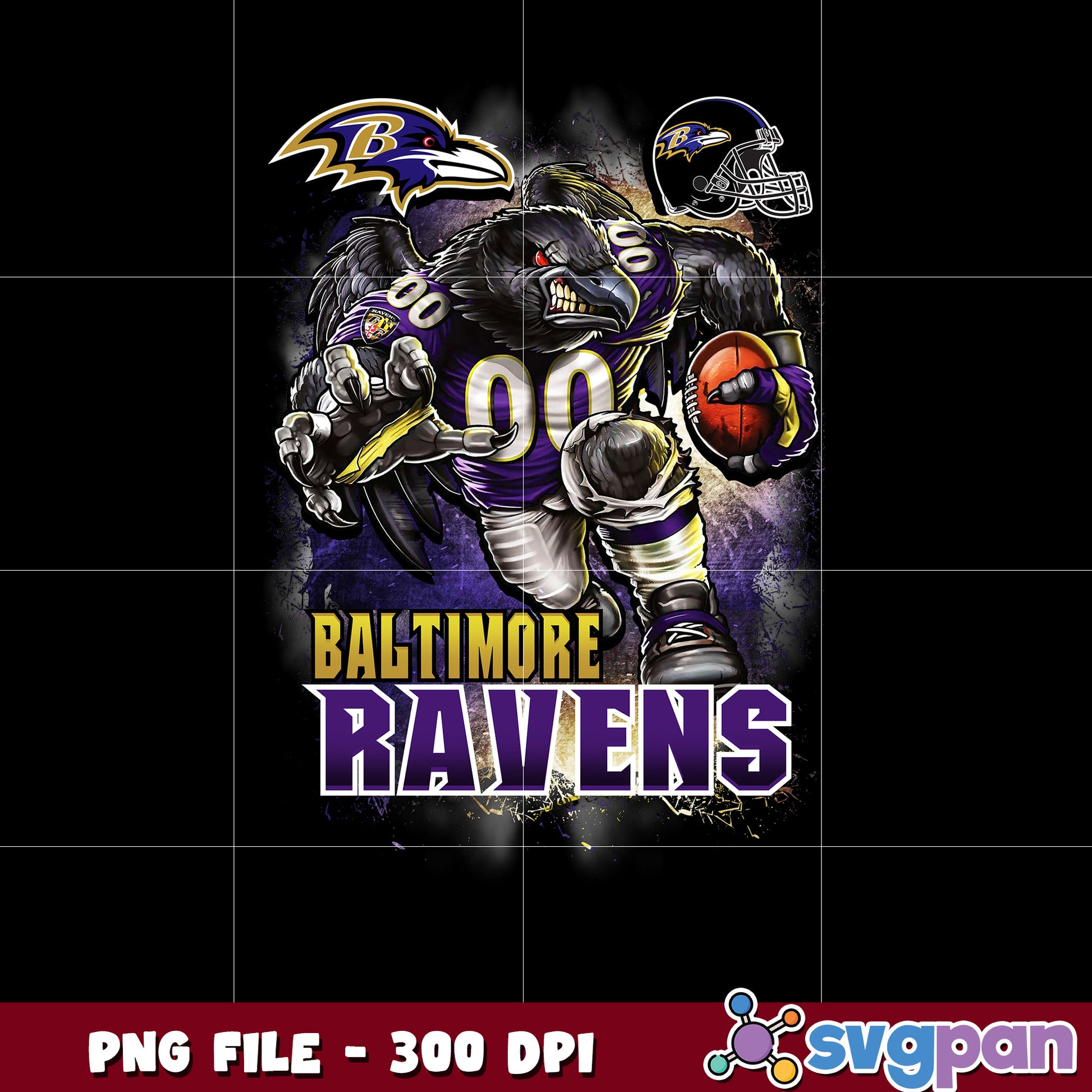Baltimore ravens logo helmet and mascot png, super bowl png, american football png