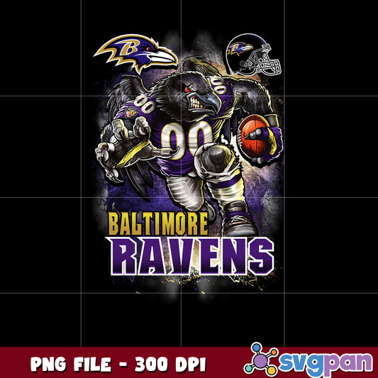 Baltimore ravens logo helmet and mascot png, super bowl png, american football png