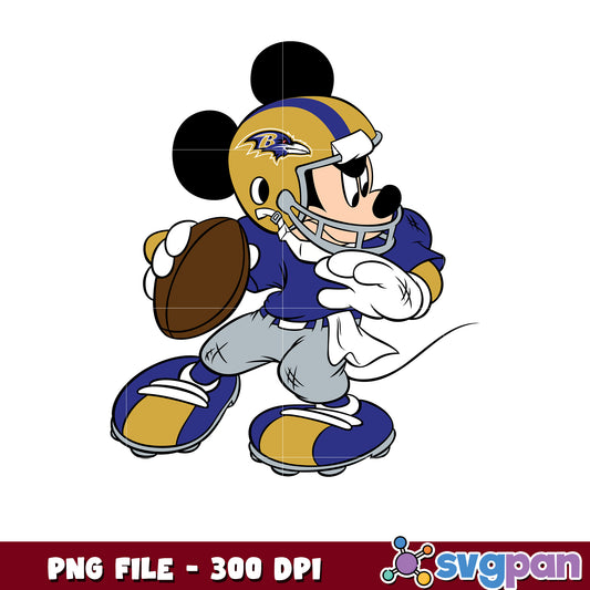 Baltimore ravens nfl mickey mouse logo png, american football league png, nfl teams png