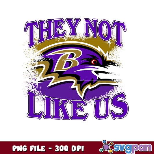 Baltimore ravens team logo they not like us png, ravens nfl png, nfl games png