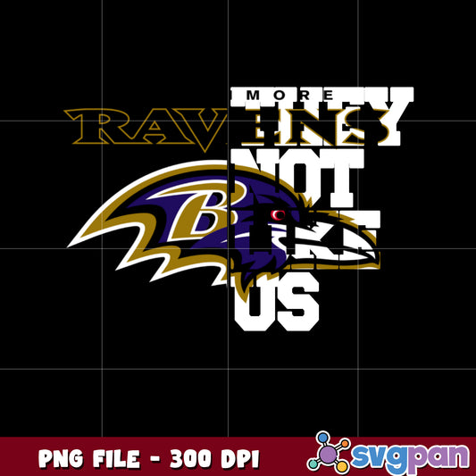 Baltimore ravens they not like us logo png, super bowl 2025 png, nfl teams helmet png