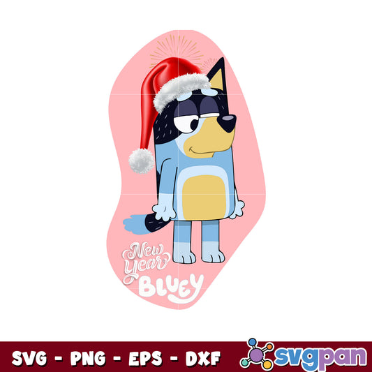 Banbit new year bluey christmas svg, bluey cartoon svg, christmas svg
