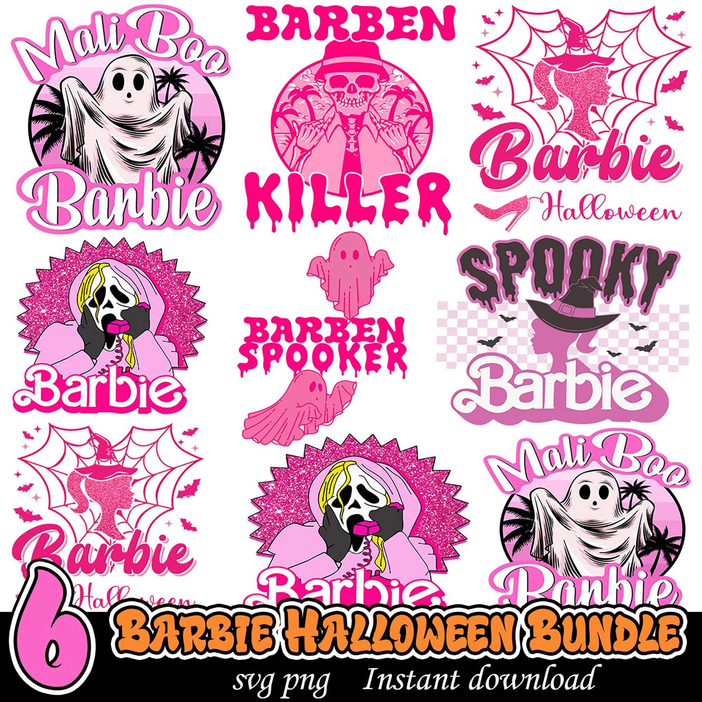 Barbie Halloween Bundle SVG PNG