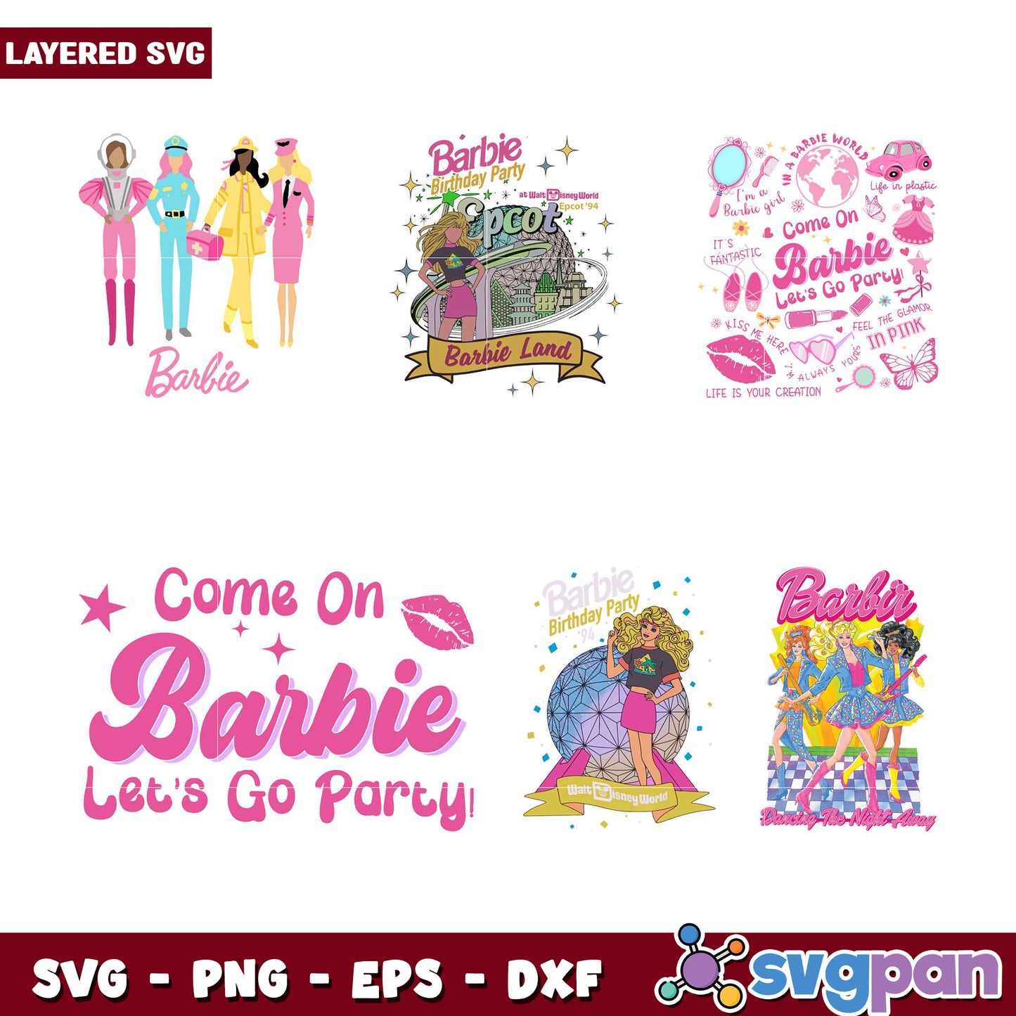 Barbie Party SVG Bundle