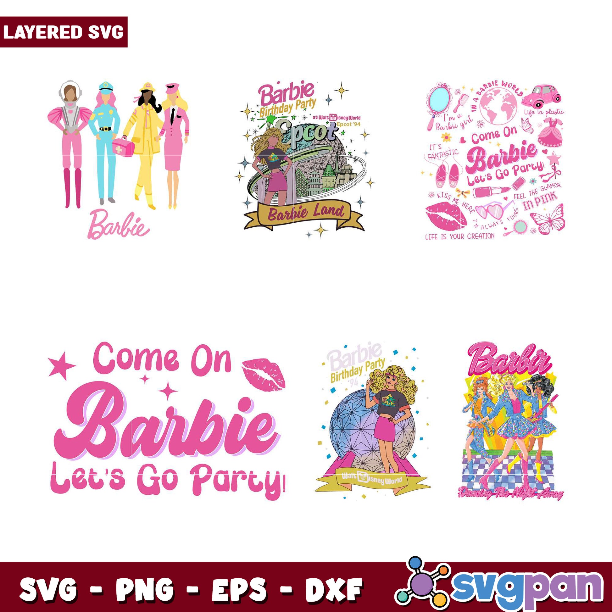 Barbie Party SVG Bundle
