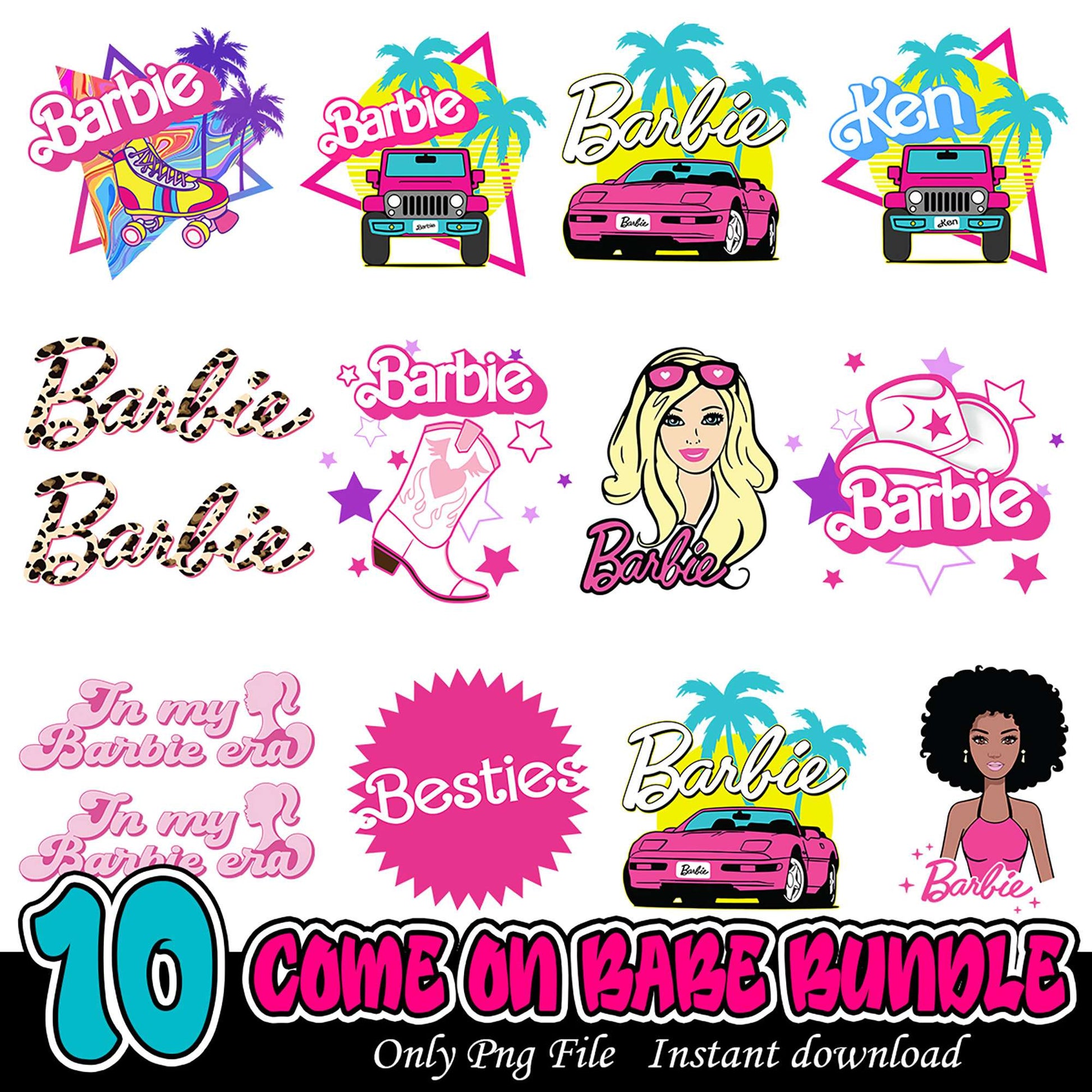 Barbie and Ken PNG Bundle for Creative Projects Download