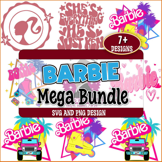 Barbie and ken svg bundle