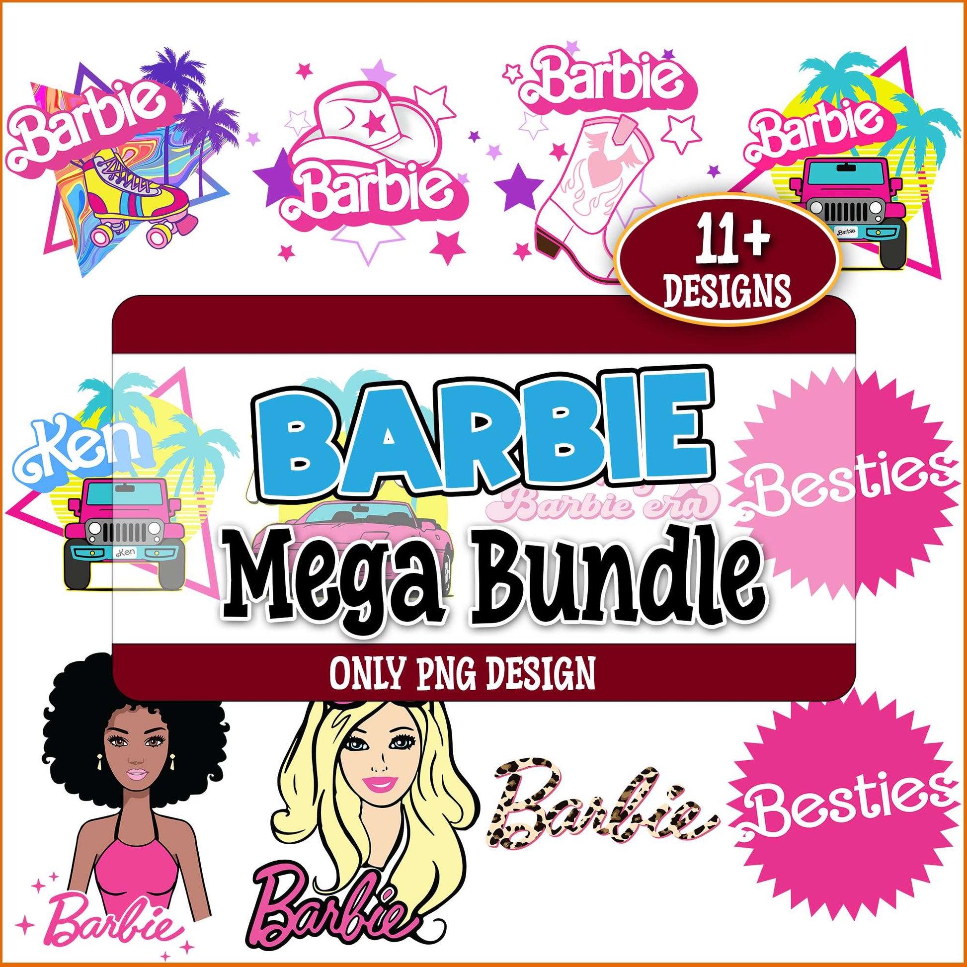 Barbie besties png bundle