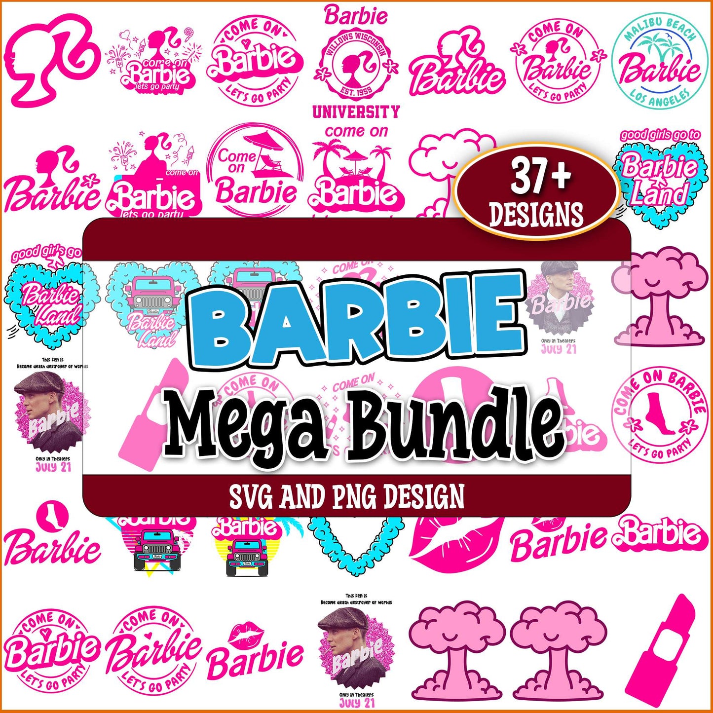 Barbie design svg bundle