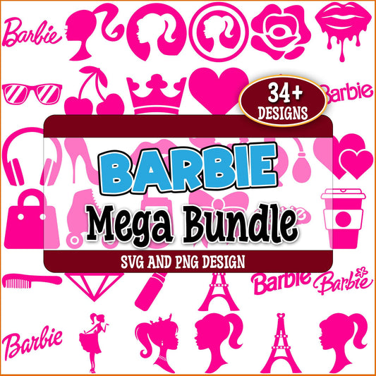 Barbie doll goods svg bundle