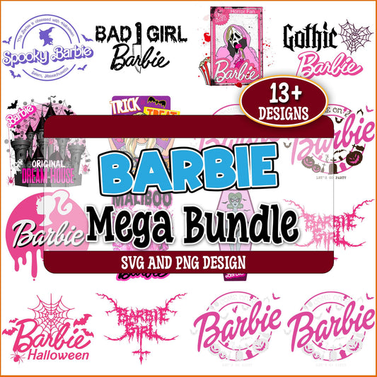 Barbie halloween svg bundle
