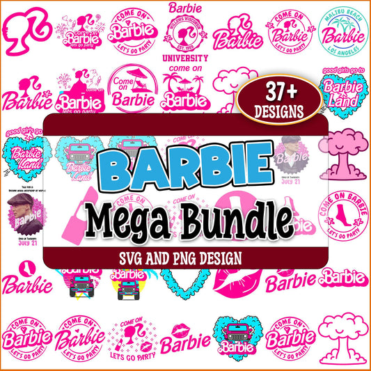 Barbie land x oppenheimer svg bundle