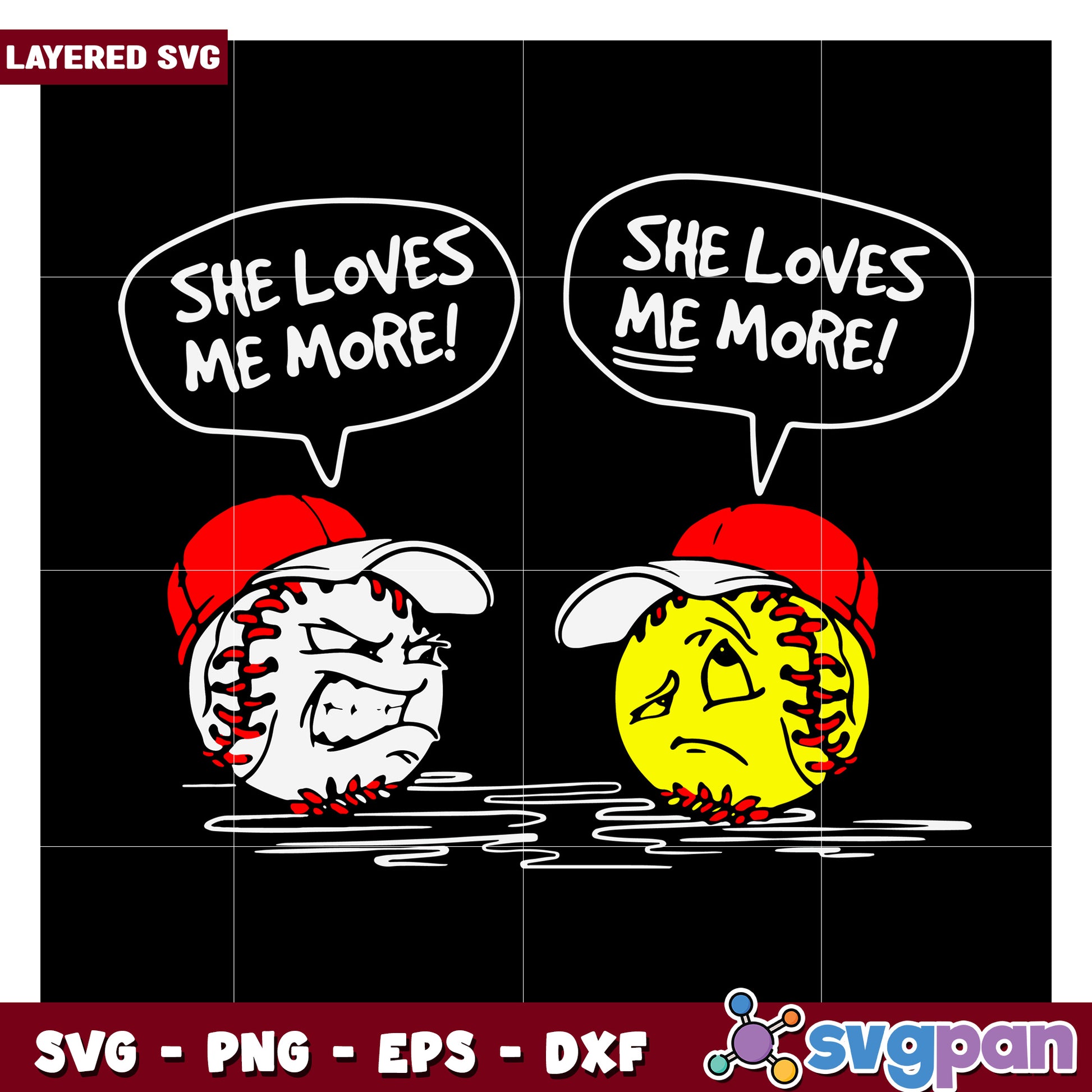 Baseball Love SVG Design, Perfect for Sports Enthusiasts and Crafters