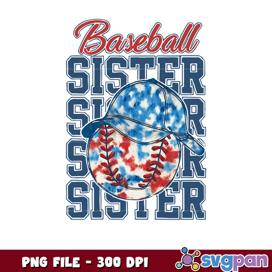 Baseball Sister PNG Design 300 DPI