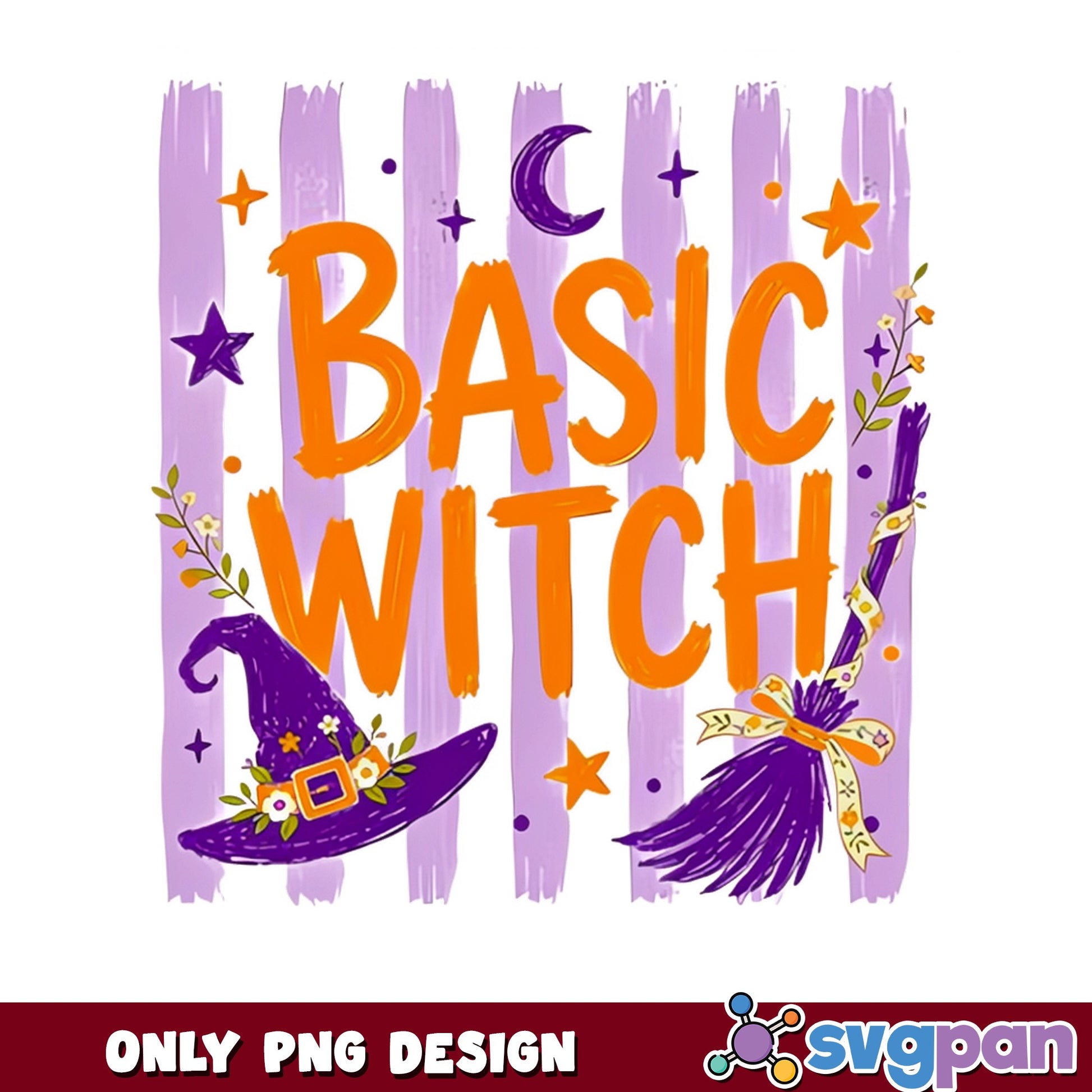 Basic Witch Halloween PNG, Witch Hat Broom PNG, Halloween PNG