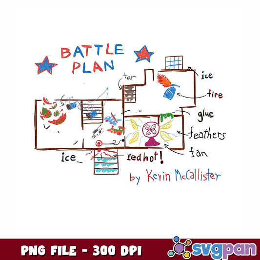 Battle plan png, christmas movies png, home alone png