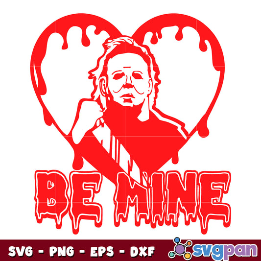 Be Mine Horror Valentines Day svg