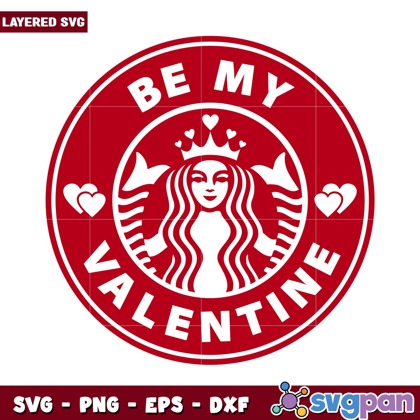 Be My Valentine Layered SVG, Perfect for Crafts and Gifts