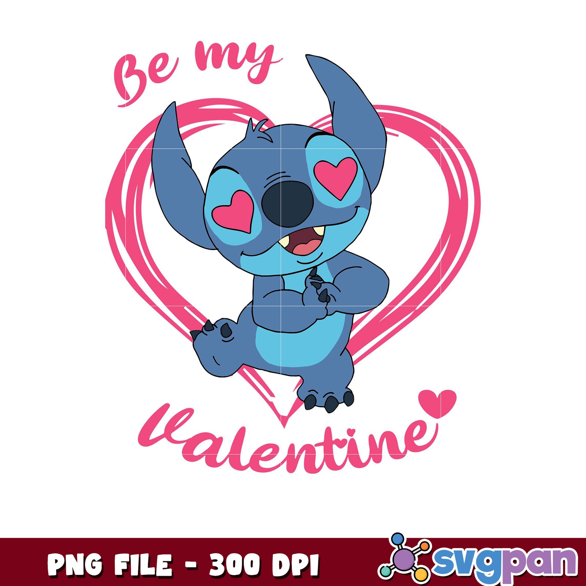 Be My Valentine PNG File, Cute Character Design 300 DPI