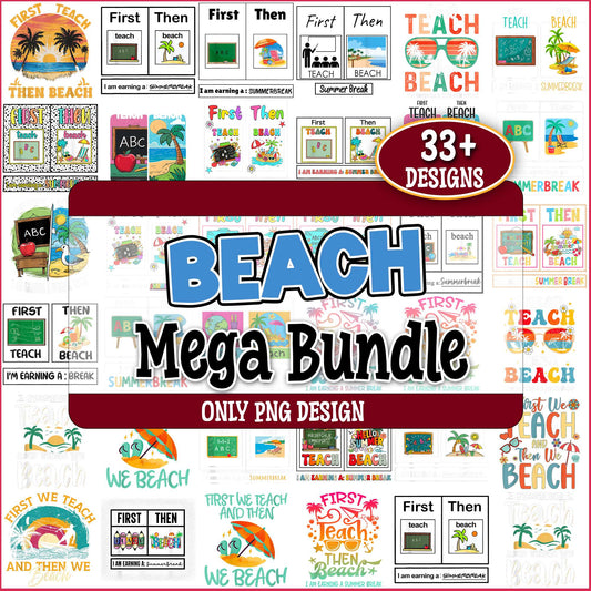 Beach holiday png bundle