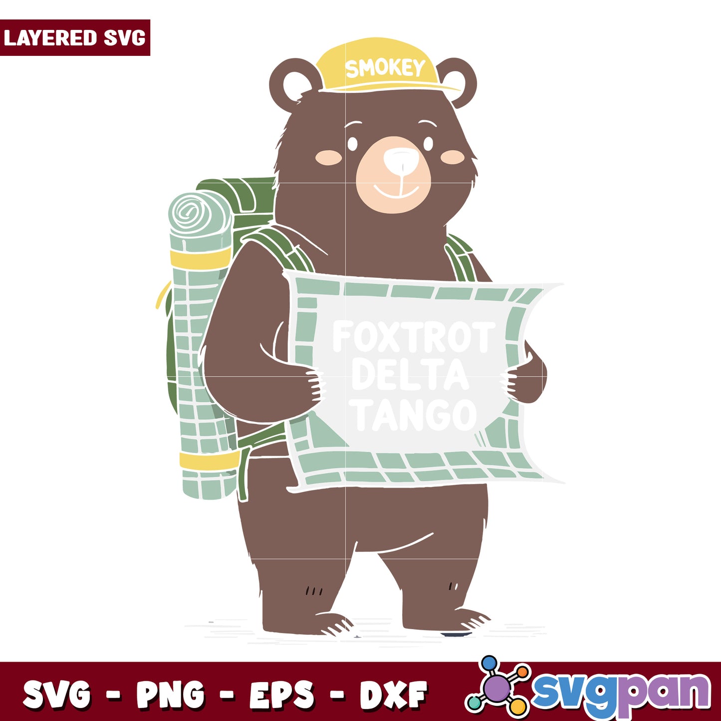 Bear smokey foxtrot delta tango svg, foxtrot delta tango svg