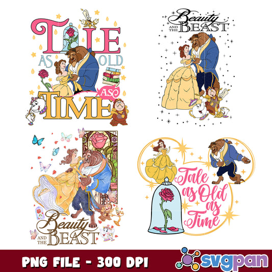 Beauty and the Beast Bundle PNG 300 DPI